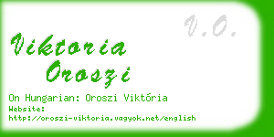 viktoria oroszi business card