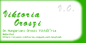 viktoria oroszi business card